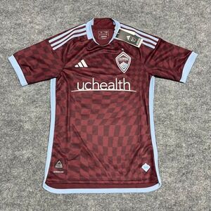 Colorado Rapids Jersey Mens XS Red Adidas Authentic Home Kit MLS Soccer 2025 NEW